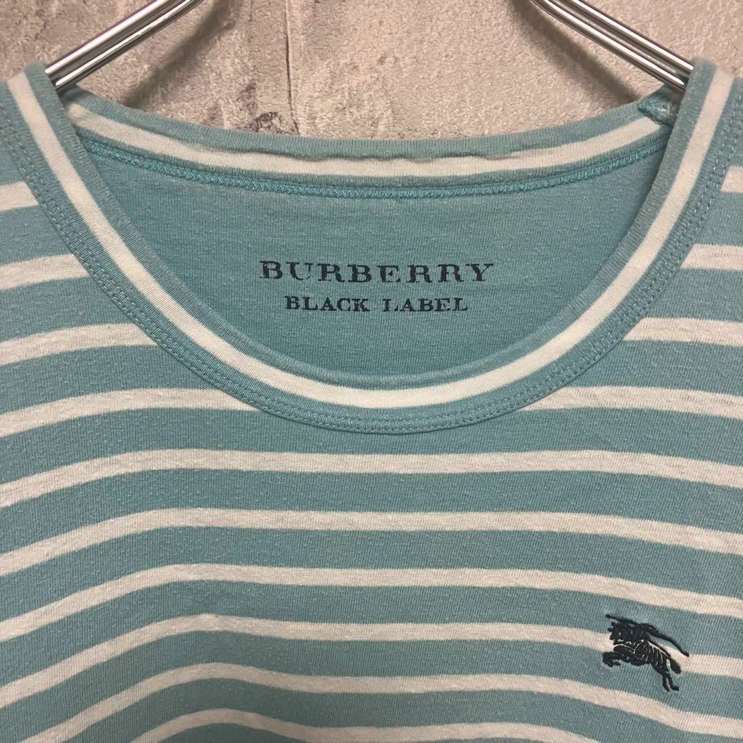 BURBERRY BLACK LABEL(バーバリーブラックレーベル)の【BURBERRY BLACK LABEL】バーバリー Tシャツ ボーダー 半袖 メンズのトップス(Tシャツ/カットソー(半袖/袖なし))の商品写真