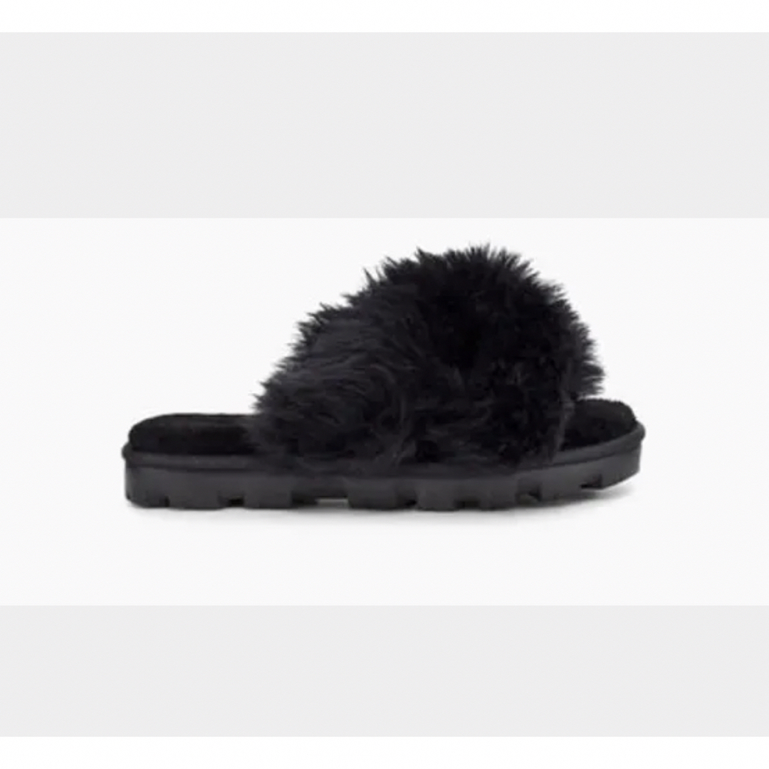 UGG(アグ)の【新品・未使用】UGGアグサンダルFuzzalicious26cmブラック レディースの靴/シューズ(サンダル)の商品写真