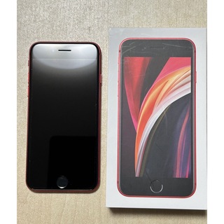 アイフォーン(iPhone)のiPhone SE 第2世代　64GB  スマホ本体　レッド(スマートフォン本体)