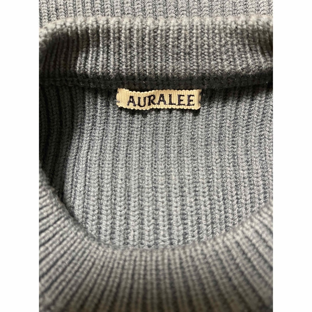 AURALEE(オーラリー)のAURALEE オーラリーニット　ブルーグレー メンズのトップス(ニット/セーター)の商品写真