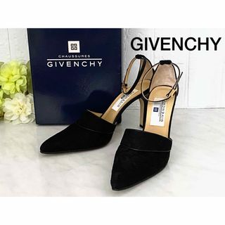 ジバンシィ(GIVENCHY)のGIVENCHY  ストラップ  パンプス  ハイヒール 23.5㎝ 黒(ハイヒール/パンプス)