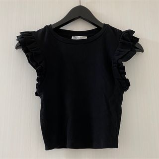 ザラ(ZARA)の♡GW SALE♡フリルスリーブトップス(カットソー(半袖/袖なし))