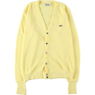 ラコステ(LACOSTE)の古着 70年代 ラコステ LACOSTE IZOD アクリルニットカーディガン メンズL ヴィンテージ /eaa422261(カーディガン)