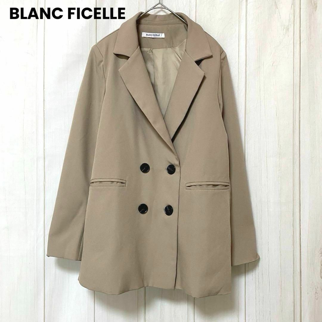 st760 BLANC FICELLE ブランフィセル/テーラードジャケット レディースのジャケット/アウター(テーラードジャケット)の商品写真