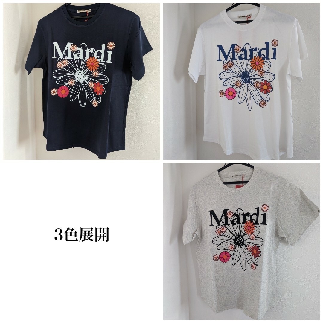 マルディメクルディ Mardi Mercredi Tシャツ グレー×ブラック レディースのトップス(Tシャツ(半袖/袖なし))の商品写真