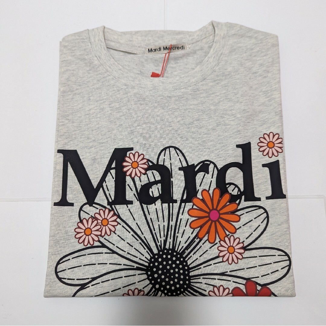 マルディメクルディ Mardi Mercredi Tシャツ グレー×ブラック レディースのトップス(Tシャツ(半袖/袖なし))の商品写真