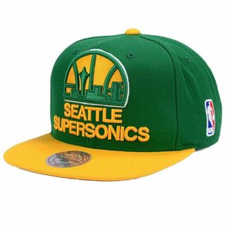 ミッチェルアンドネス(MITCHELL & NESS)のMitchell & Ness 激レア シアトル スーパーソニックス キャップ(キャップ)