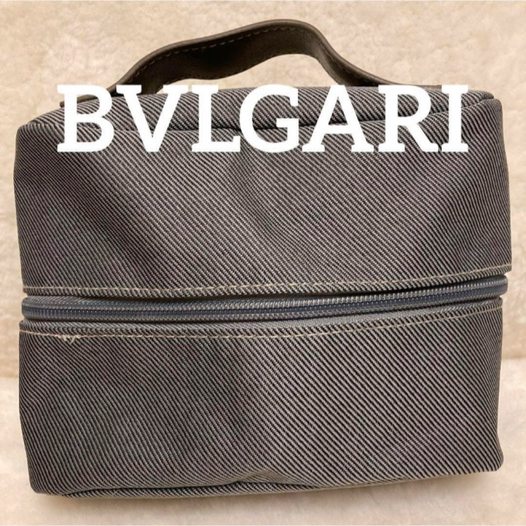 ⭐️ BVLGARI ブルガリ ポーチ ワンポイントロゴ 小物入れ ミニバッグ レディースのファッション小物(ポーチ)の商品写真