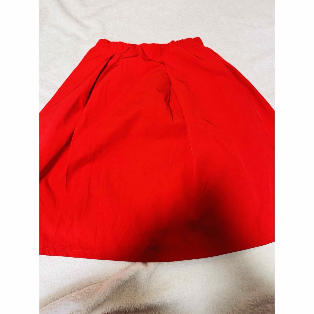briosoフレアスカートレディース赤色 ボトムス レディースのスカート(ロングスカート)の商品写真