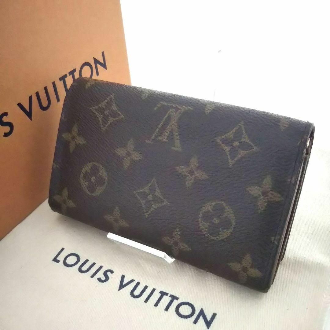 LOUIS VUITTON(ルイヴィトン)の【美品】ルイヴィトン モノグラム ポルトモネビエ トレゾール L字ジップ レディースのファッション小物(財布)の商品写真