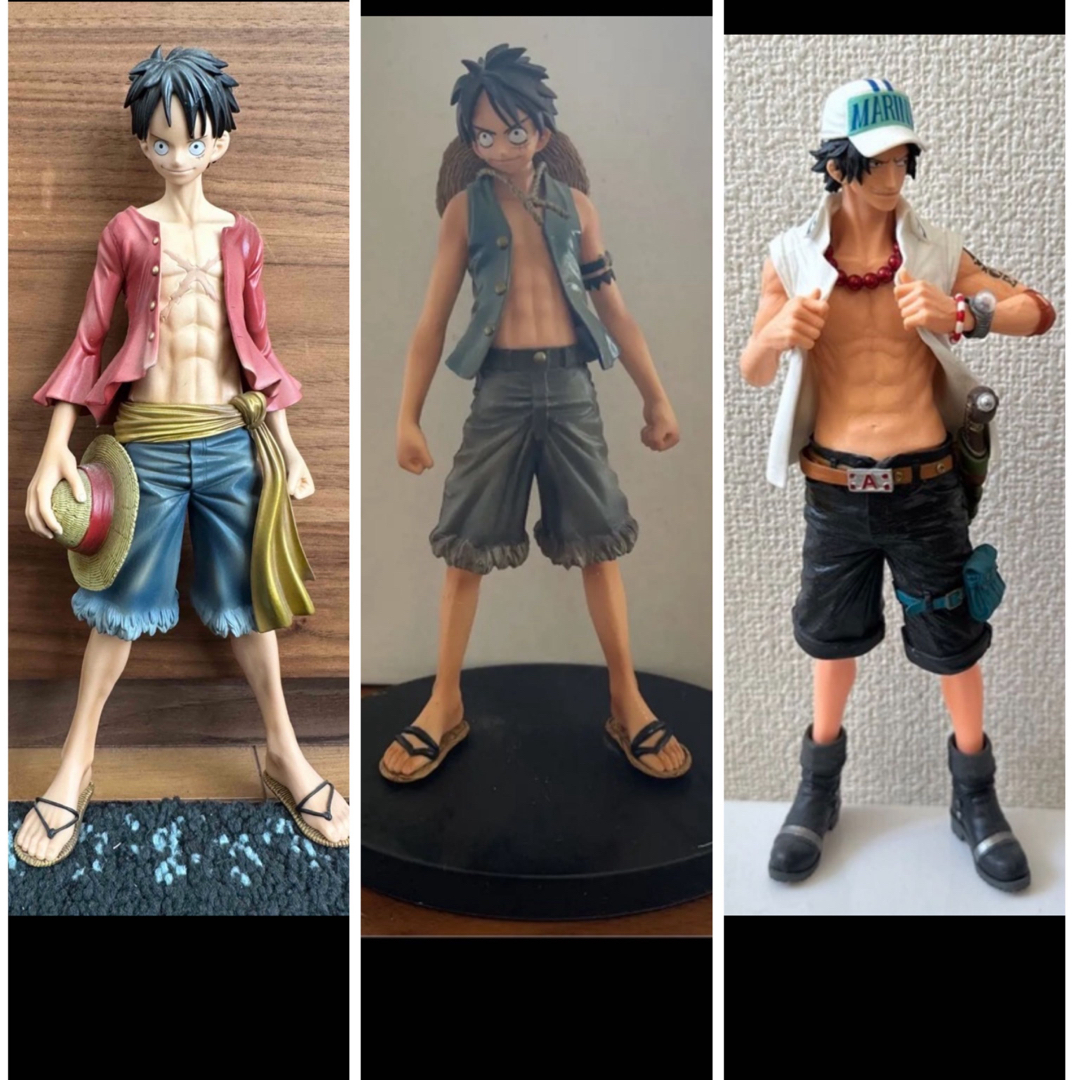 ONE PIECE(ワンピース)のワンピース　ルフィ　エース　フィギュア エンタメ/ホビーのおもちゃ/ぬいぐるみ(キャラクターグッズ)の商品写真