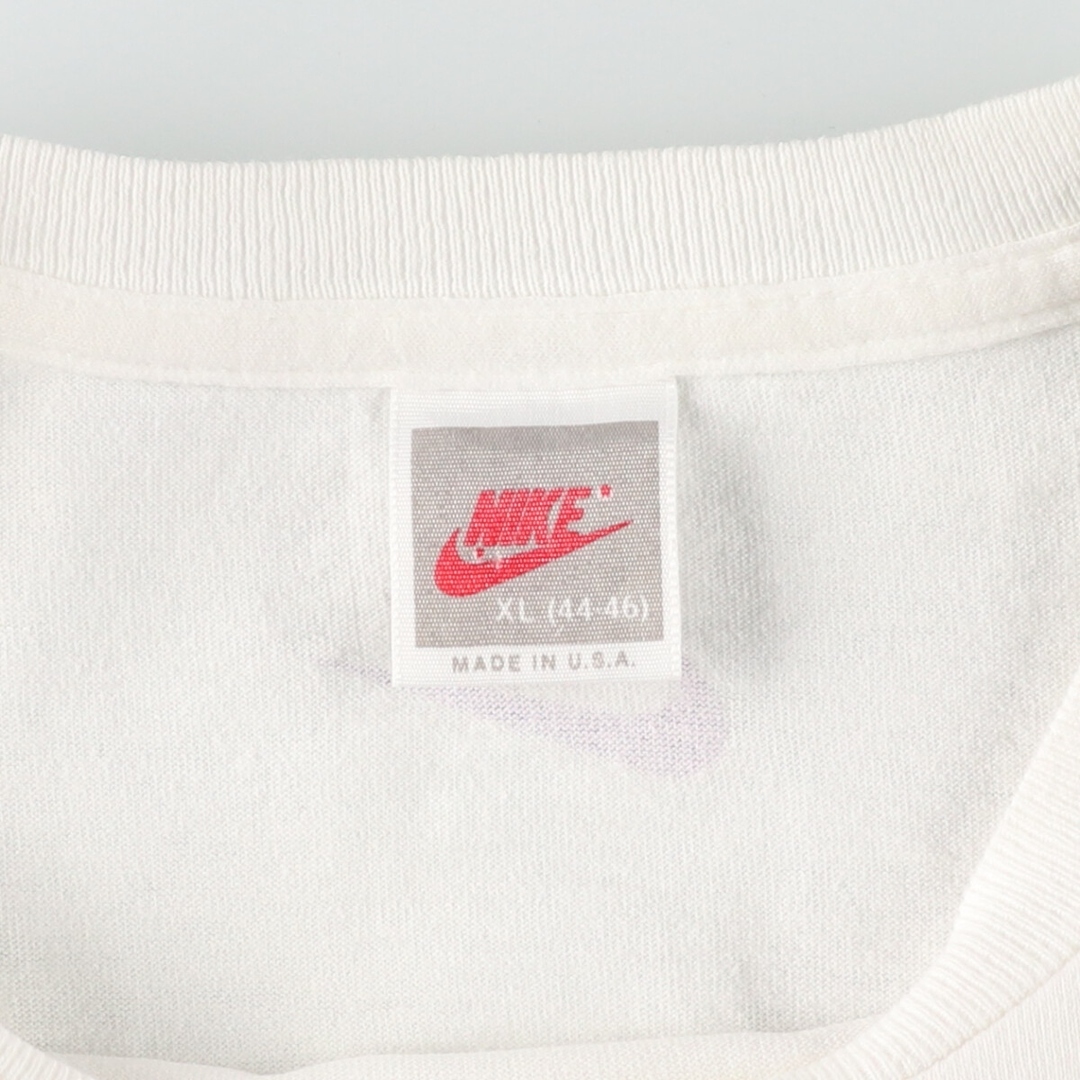 NIKE(ナイキ)の古着 90年代 ナイキ NIKE 銀タグ 両面プリント スポーツTシャツ USA製 メンズXL ヴィンテージ /eaa431895 メンズのトップス(Tシャツ/カットソー(半袖/袖なし))の商品写真