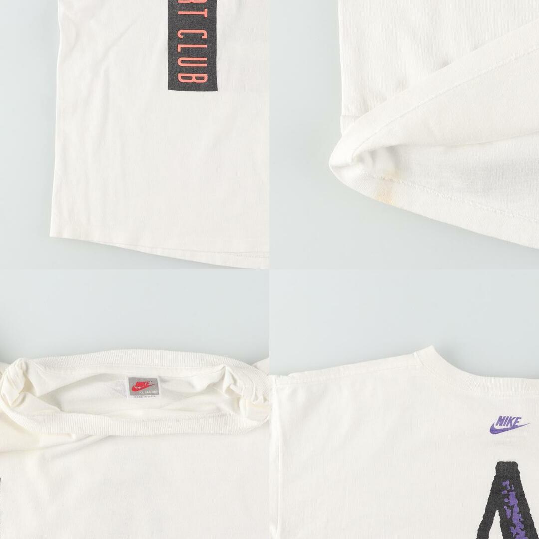 NIKE(ナイキ)の古着 90年代 ナイキ NIKE 銀タグ 両面プリント スポーツTシャツ USA製 メンズXL ヴィンテージ /eaa431895 メンズのトップス(Tシャツ/カットソー(半袖/袖なし))の商品写真