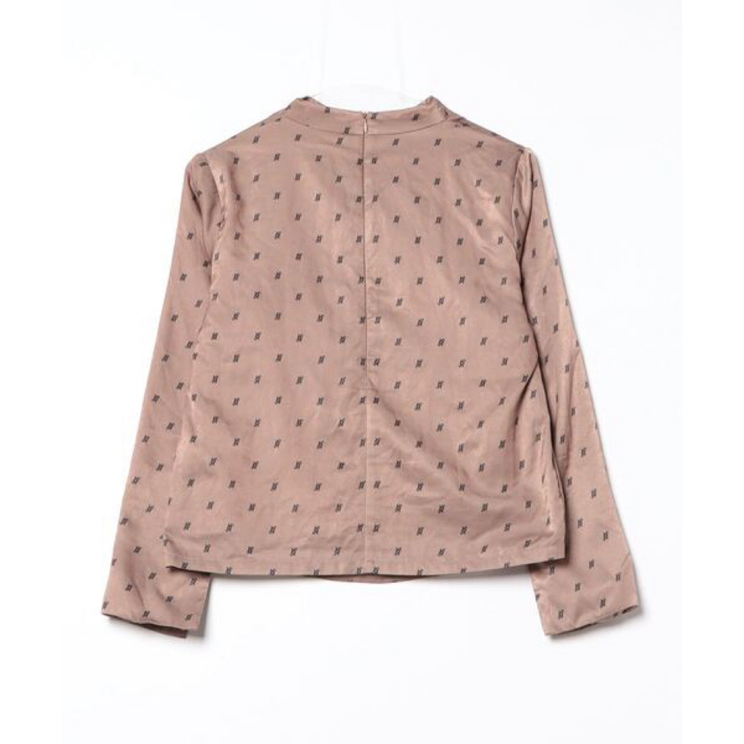 Ameri VINTAGE(アメリヴィンテージ)のUNDRESSED MONOGRAM DRAPE COLLAR BLOUSE レディースのトップス(シャツ/ブラウス(長袖/七分))の商品写真