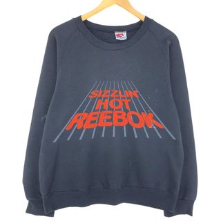 リーボック(Reebok)の古着 80年代 リーボック Reebok プリントスウェットシャツ トレーナー メンズM ヴィンテージ /eaa413530(スウェット)