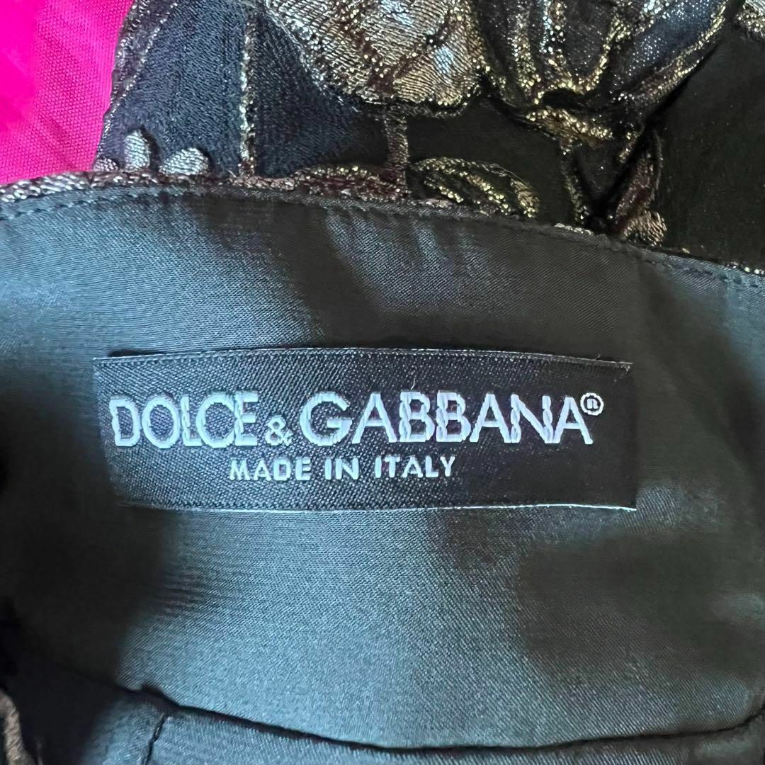 DOLCE&GABBANA(ドルチェアンドガッバーナ)の【美品】DOLCE&GABBANA 総柄スカート ゴブラン織 ジャガード 38 レディースのスカート(ひざ丈スカート)の商品写真