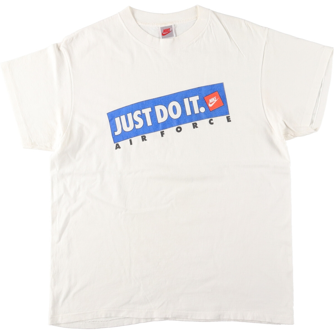 NIKE(ナイキ)の古着 90年代 ナイキ NIKE 銀タグ JUST DO IT スポーツTシャツ USA製 メンズXL ヴィンテージ /eaa431377 メンズのトップス(Tシャツ/カットソー(半袖/袖なし))の商品写真