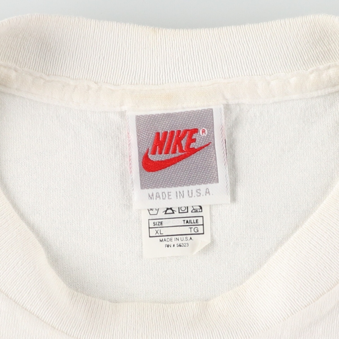 NIKE(ナイキ)の古着 90年代 ナイキ NIKE 銀タグ JUST DO IT スポーツTシャツ USA製 メンズXL ヴィンテージ /eaa431377 メンズのトップス(Tシャツ/カットソー(半袖/袖なし))の商品写真