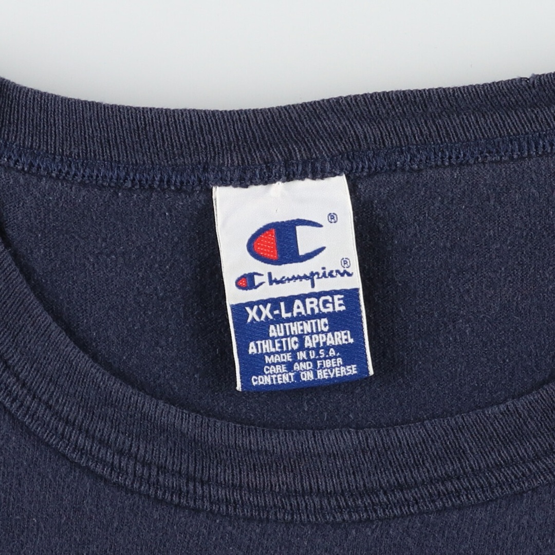 Champion(チャンピオン)の古着 90年代 チャンピオン Champion AUTHENTIC ATHLETIC APPAREL ロゴプリントTシャツ USA製 メンズXXL ヴィンテージ /eaa431898 メンズのトップス(Tシャツ/カットソー(半袖/袖なし))の商品写真