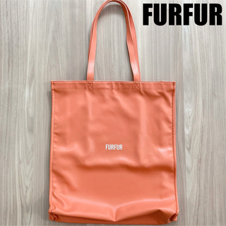 ファーファー(fur fur)の【FURFUR】ファーファー　トートバッグオレンジ(トートバッグ)