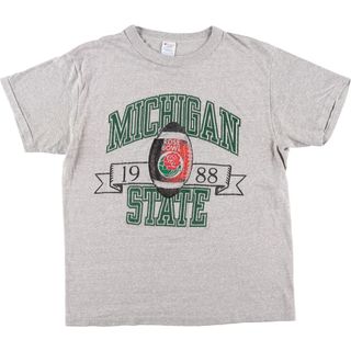 チャンピオン(Champion)の古着 80年代 チャンピオン Champion トリコタグ MICHIGAN STATE ミシガン州立大学 カレッジTシャツ USA製 メンズS ヴィンテージ /eaa431380(Tシャツ/カットソー(半袖/袖なし))