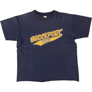 チャンピオン(Champion)の古着 80年代 チャンピオン Champion トリコタグ 裾カットオフ カレッジTシャツ USA製 メンズL ヴィンテージ /eaa431381(Tシャツ/カットソー(半袖/袖なし))