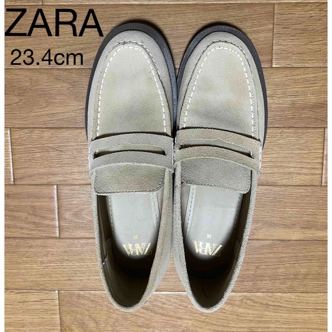 ZARA(ザラ)のZARA スエードローファー レディースの靴/シューズ(ローファー/革靴)の商品写真