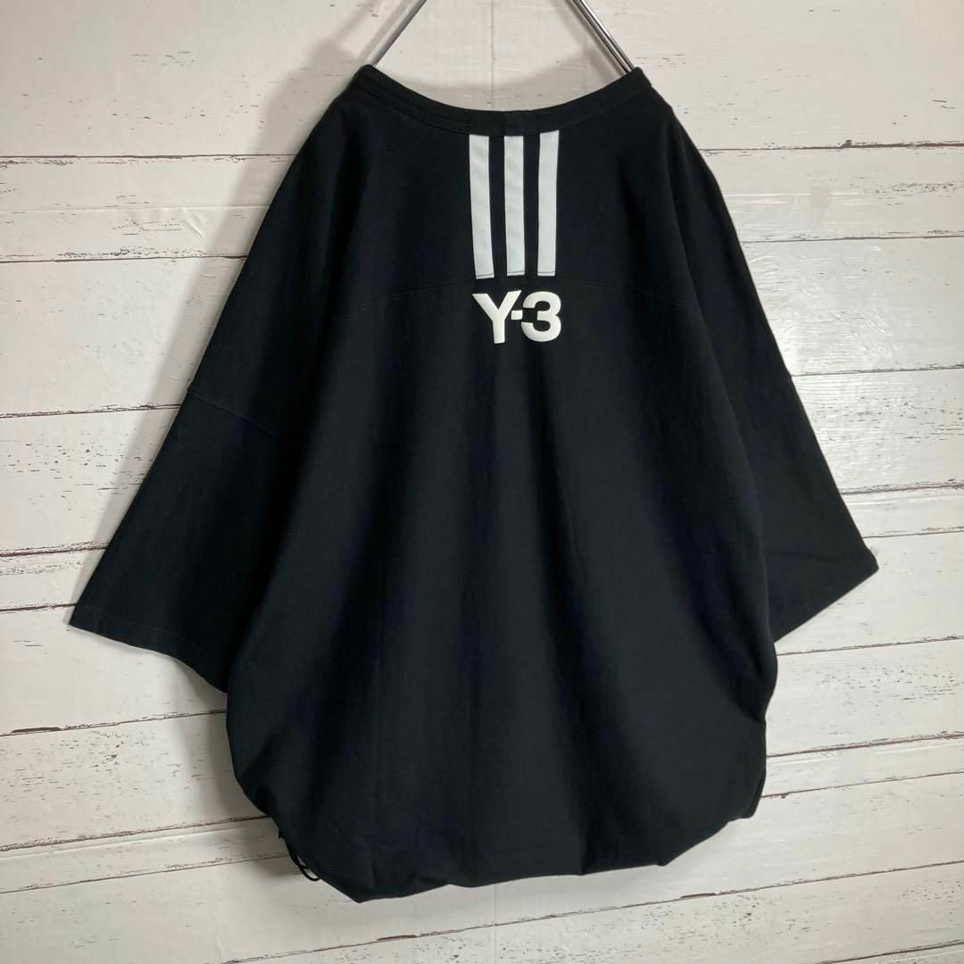 Y-3(ワイスリー)の【XL相当】Y-3 ワイスリー☆ロングTシャツ ドローコード付き 超希少モデル メンズのトップス(Tシャツ/カットソー(半袖/袖なし))の商品写真