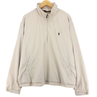 ラルフローレン(Ralph Lauren)の古着 ラルフローレン Ralph Lauren POLO by Ralph Lauren ハーフジップ ウォームアッププルオーバー メンズXL /eaa428401(ナイロンジャケット)