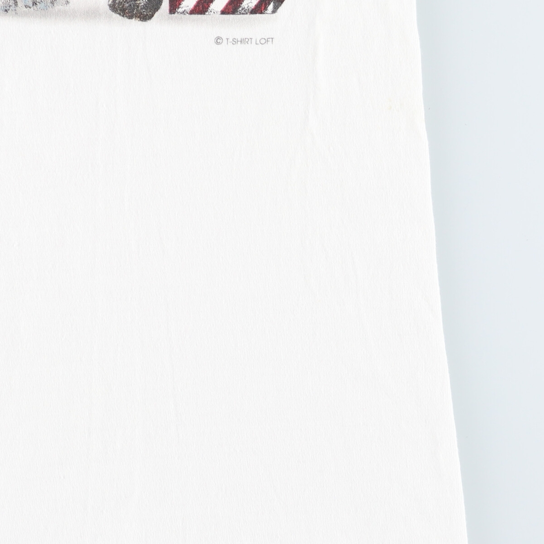 ONEITA(オニータ)の古着 90年代 オニータ ONEITA ネコ柄 両面プリント アニマルTシャツ USA製 メンズL ヴィンテージ /eaa428180 メンズのトップス(Tシャツ/カットソー(半袖/袖なし))の商品写真