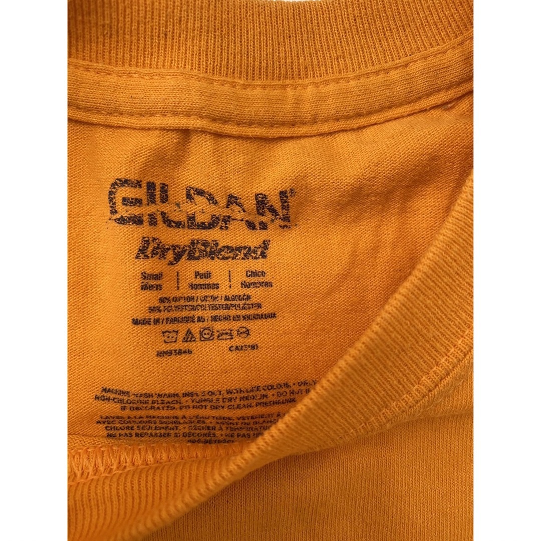 GILDAN(ギルタン)のアメリカ古着　US古着　半袖Tシャツ　ギルダン　160 オレンジ キッズ/ベビー/マタニティのキッズ服男の子用(90cm~)(Tシャツ/カットソー)の商品写真