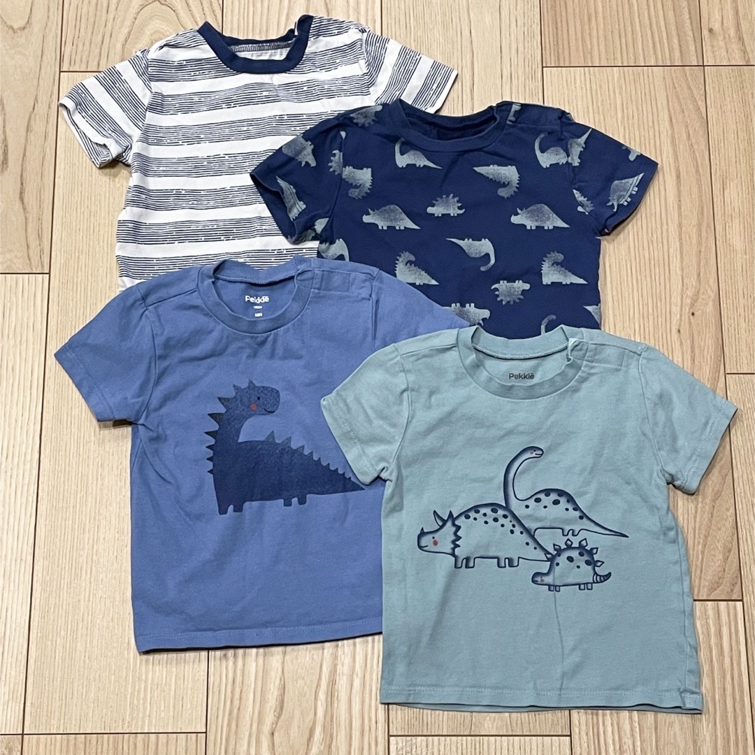 コストコ(コストコ)の子ども服　Tシャツ　4枚セット キッズ/ベビー/マタニティのキッズ服男の子用(90cm~)(Tシャツ/カットソー)の商品写真