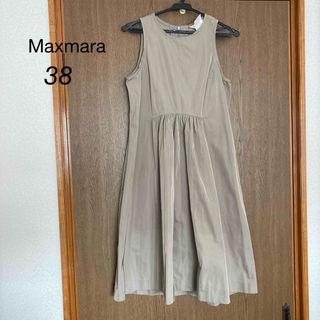 マックスマーラ(Max Mara)のMaxmara ノースリーブ ワンピース 38 マックスマーラ(ひざ丈ワンピース)