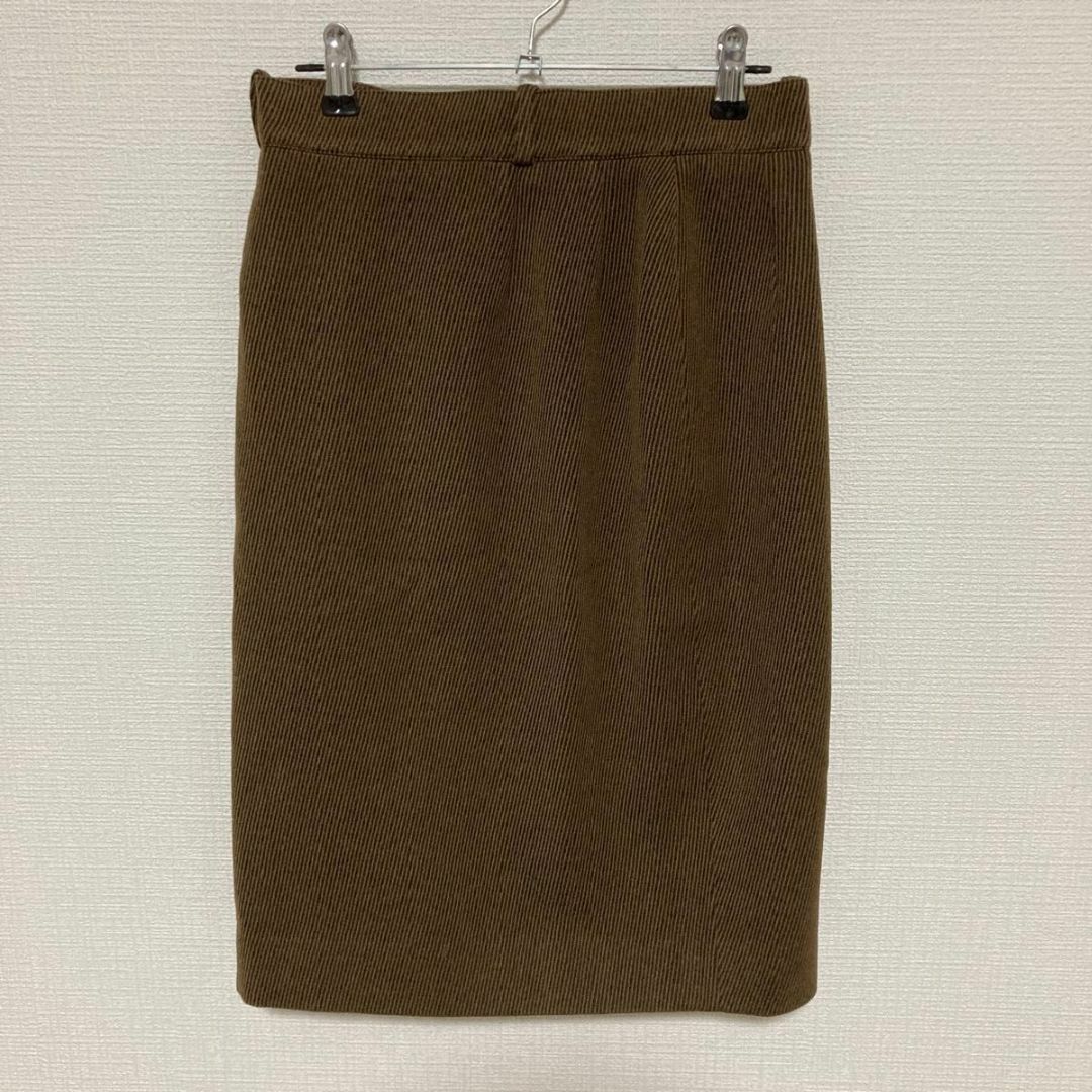 🌟ジャンルイ シェレルブティック タイトスカート【L】40 ブラウン 羊毛 レディースのスカート(ひざ丈スカート)の商品写真