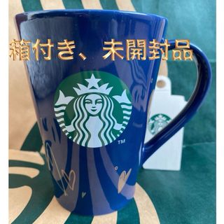 スターバックスコーヒー(Starbucks Coffee)のスターバックス　バレンタイン2024​マグネイビー414ml スタバ　マグカップ(グラス/カップ)