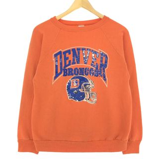 チャンピオン(Champion)の古着 80年代 チャンピオン Champion トリコタグ NFL DENVER BRONCOS デンバー ブロンコス プリントスウェットシャツ トレーナー USA製 ヴィンテージ /eaa413558(トレーナー/スウェット)