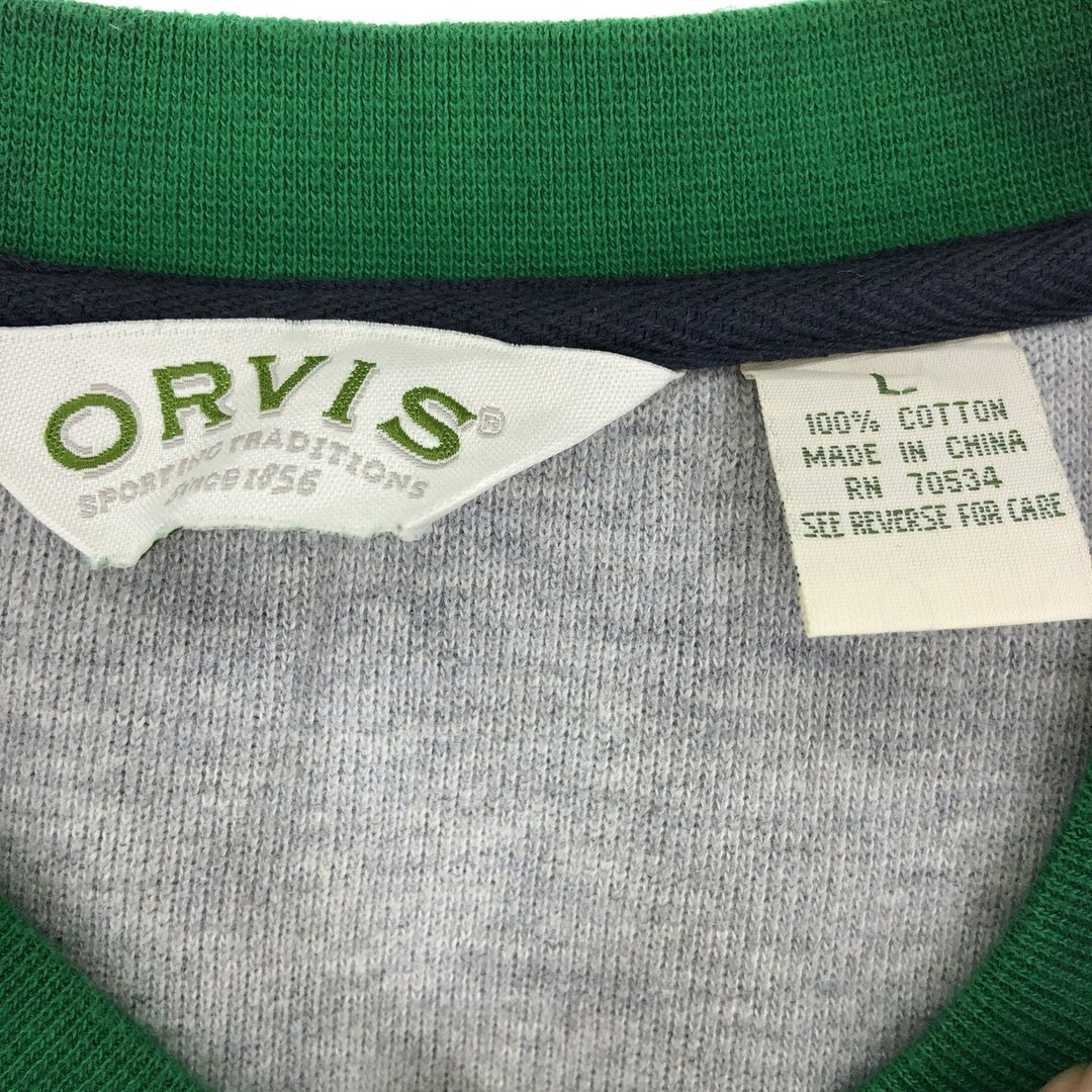 古着 ORVIS 無地 ブランクスウェットシャツ トレーナー メンズL /eaa413597 メンズのトップス(スウェット)の商品写真