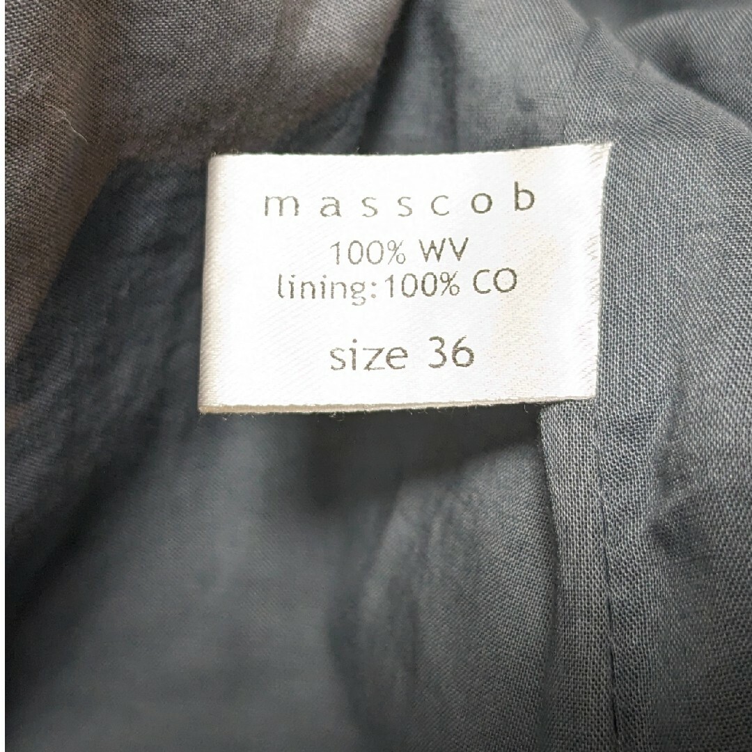 MASSCOB ウールコート スペイン製 レディースのジャケット/アウター(ロングコート)の商品写真