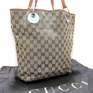 グッチ(Gucci)のグッチ トートバッグ GG キャンバス ショルダー A4可 ブラウン 282(トートバッグ)