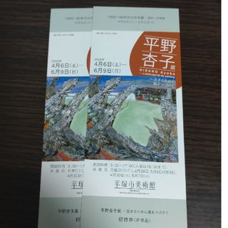 平野杏子展　平塚市美術館　招待券2枚です(美術館/博物館)