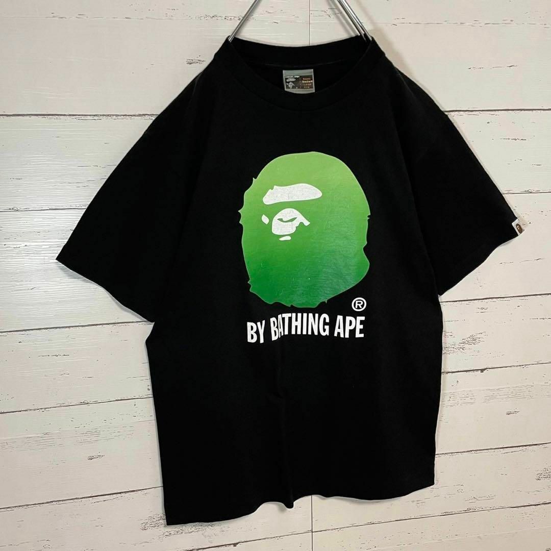 A BATHING APE(アベイシングエイプ)の【超人気モデル】アベイシングエイプ☆ビッグロゴ Tシャツ 入手困難 即完売 黒 メンズのトップス(Tシャツ/カットソー(半袖/袖なし))の商品写真