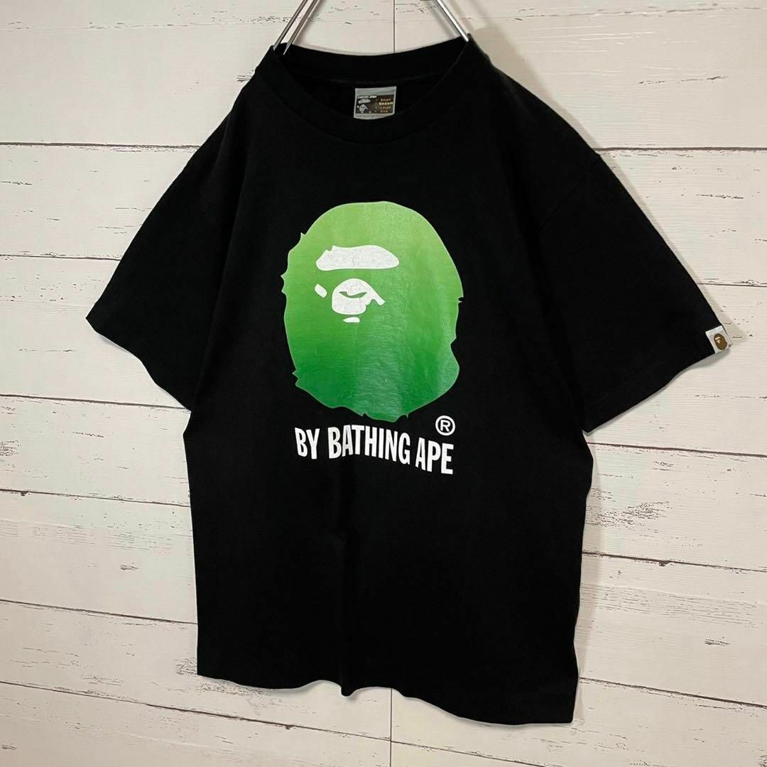 A BATHING APE(アベイシングエイプ)の【超人気モデル】アベイシングエイプ☆ビッグロゴ Tシャツ 入手困難 即完売 黒 メンズのトップス(Tシャツ/カットソー(半袖/袖なし))の商品写真