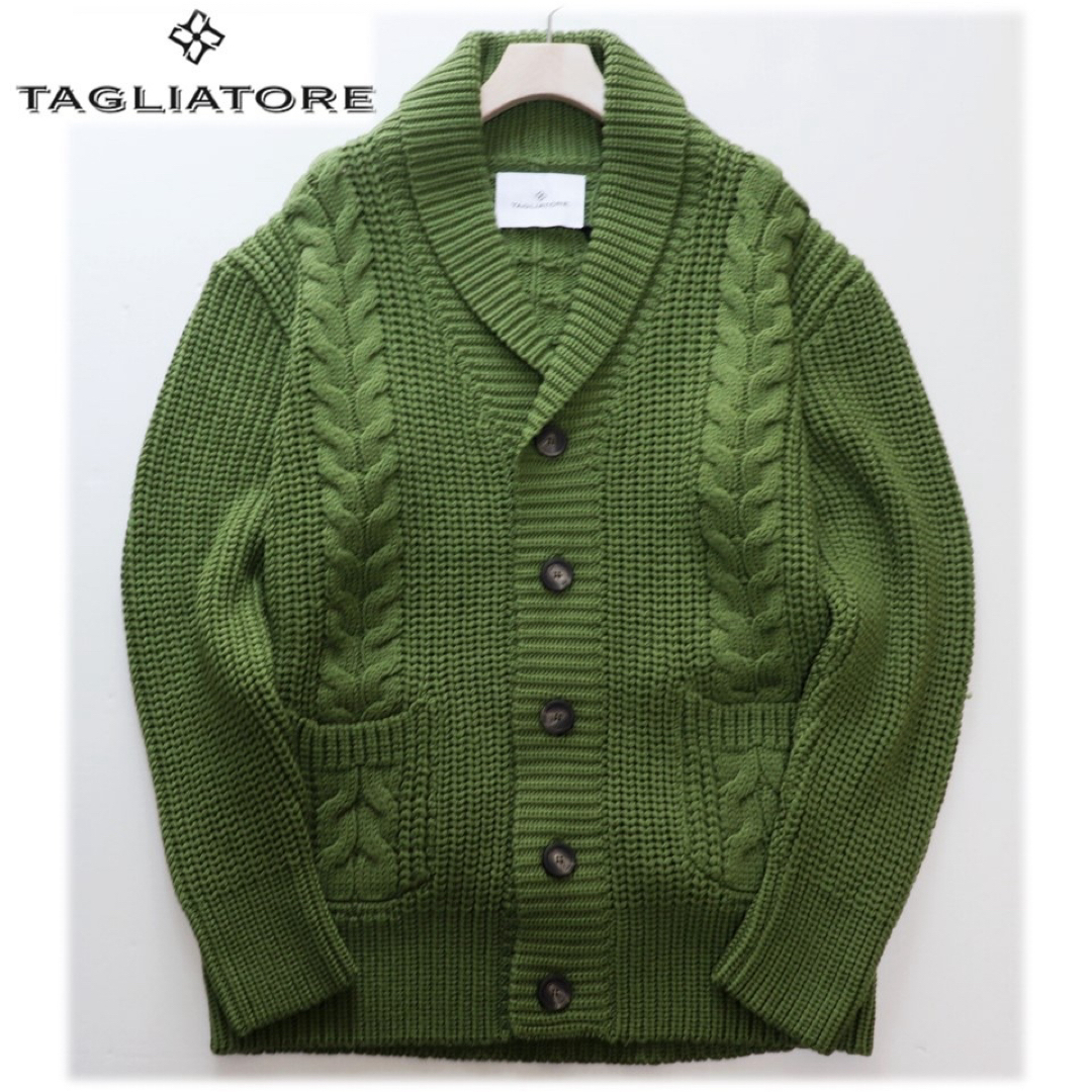 TAGLIATORE(タリアトーレ)の《タリアトーレ》新品 ざっくりローゲージ ウールニットジャケット 50(XL) メンズのジャケット/アウター(テーラードジャケット)の商品写真