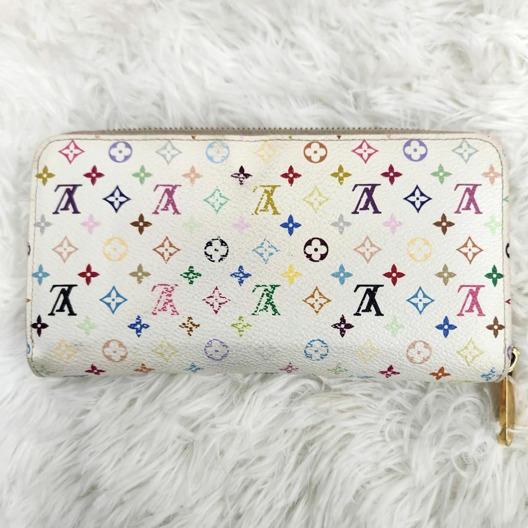 LOUIS VUITTON(ルイヴィトン)の⑳ルイヴィトン ジッピーウォレット モノグラム マルチカラー ホワイト レディースのファッション小物(財布)の商品写真