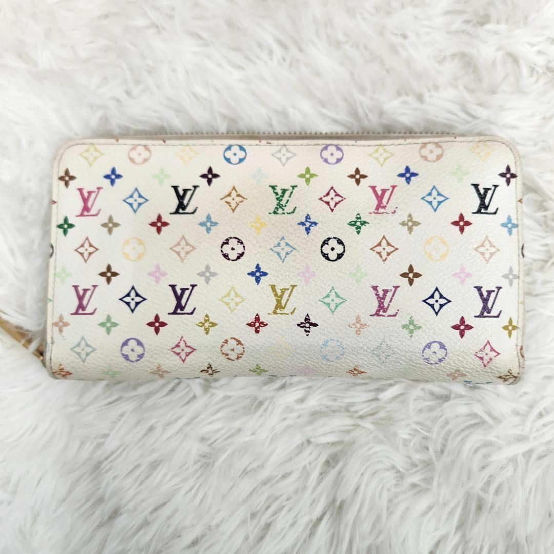 LOUIS VUITTON(ルイヴィトン)の⑳ルイヴィトン ジッピーウォレット モノグラム マルチカラー ホワイト レディースのファッション小物(財布)の商品写真