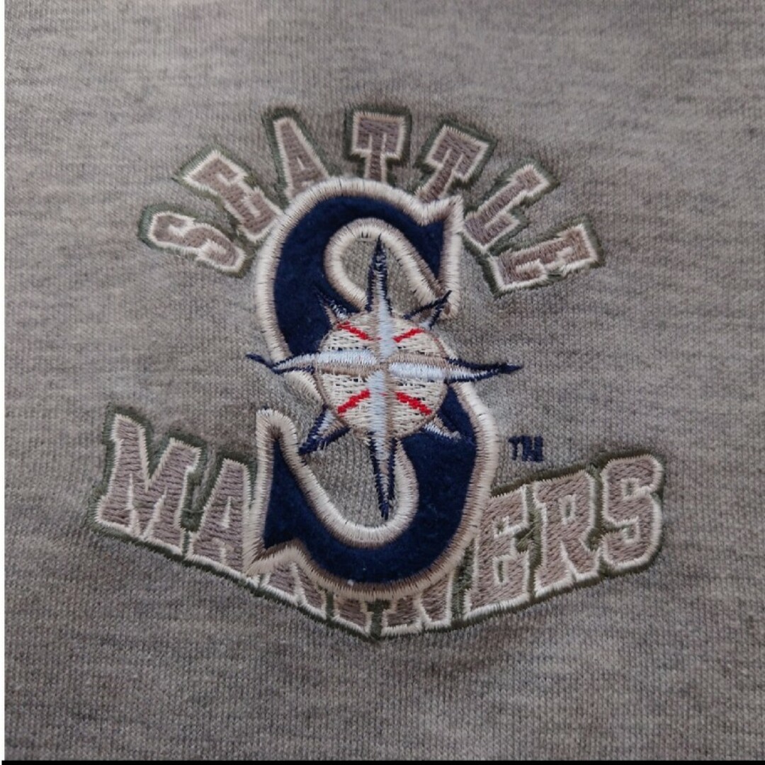MLB(メジャーリーグベースボール)のシアトル・マリナーズ スウェットトレーナー 刺繍ロゴ 古着 MLBメジャーリーグ メンズのトップス(スウェット)の商品写真