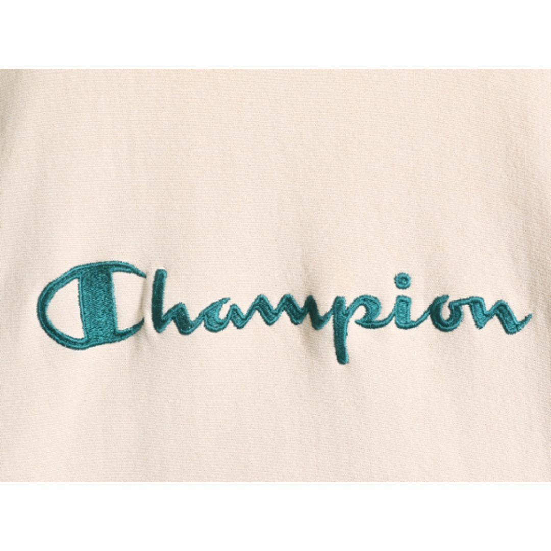 Champion(チャンピオン)の90s USA製 チャンピオン リバースウィーブ スウェット メンズ M / 古着 90年代 オールド Champion トレーナー スクリプト ロゴ 刺繍 裏起毛 メンズのトップス(スウェット)の商品写真