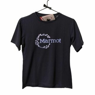 マーモット(MARMOT)の【新品】Marmot Ws Burnet Logo H/S Crew Mネイビー(登山用品)