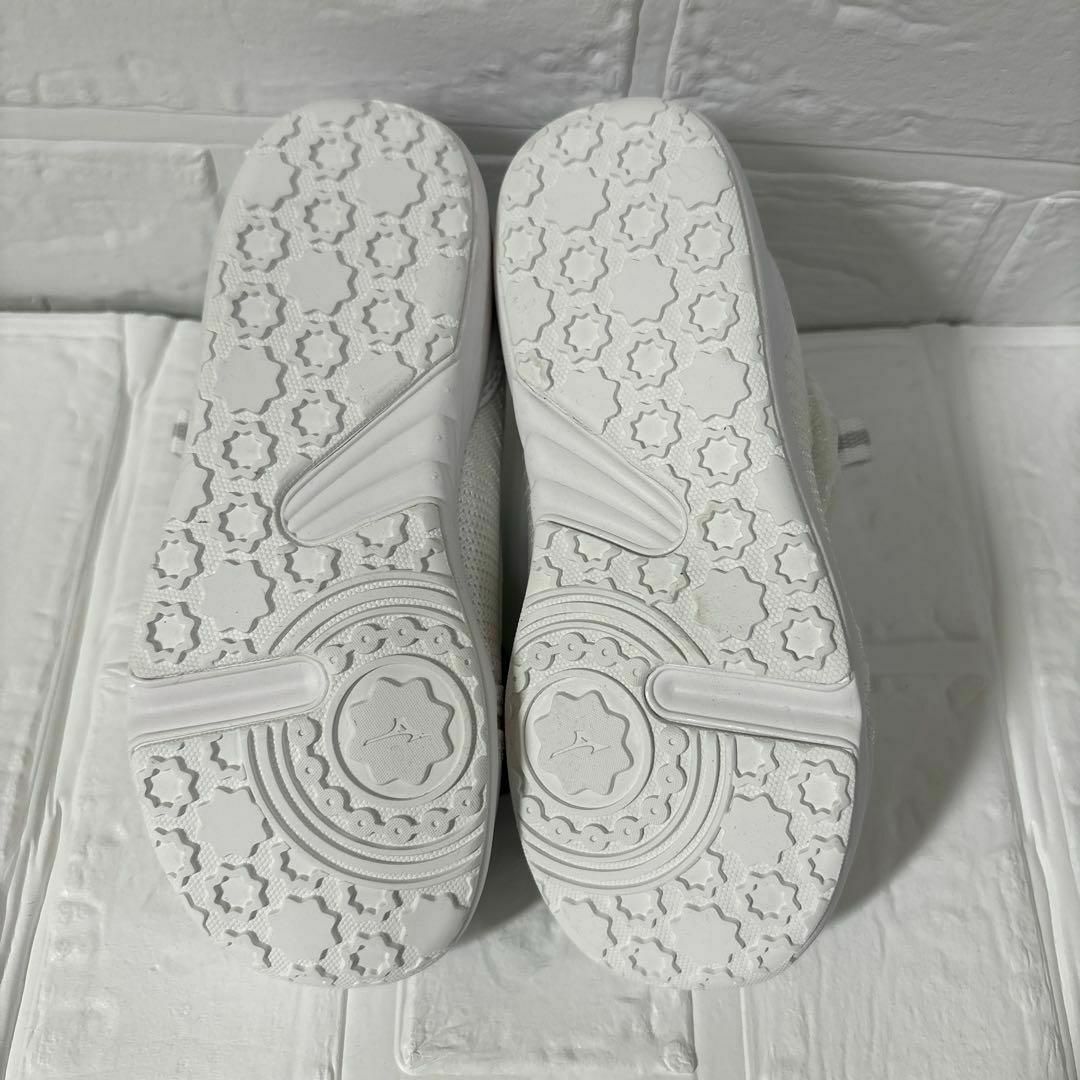 【新品未使用】子供靴 ミズノ MIZUNO プレモア キッズ 17cm ホワイト キッズ/ベビー/マタニティのキッズ靴/シューズ(15cm~)(スニーカー)の商品写真
