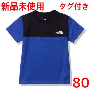 THE NORTH FACE - ノースフェイス　Tシャツ 半袖　ベビー　子供　80 ブルー　青　ブラック　黒